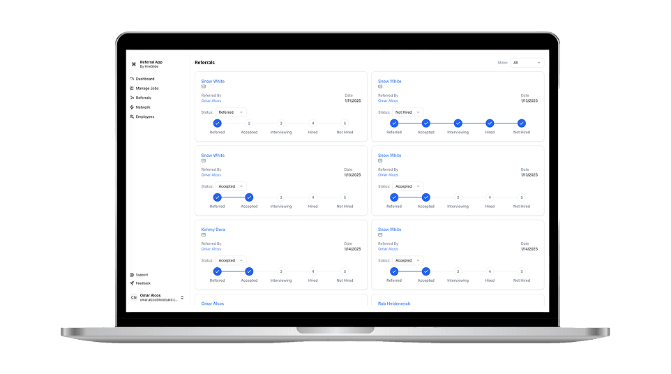 ReferSlide: Automated Tracking