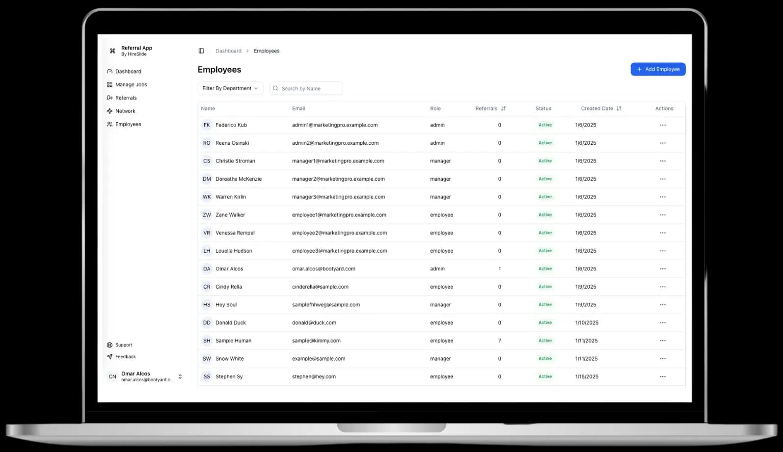 ReferSlide: Simplifying Onboarding