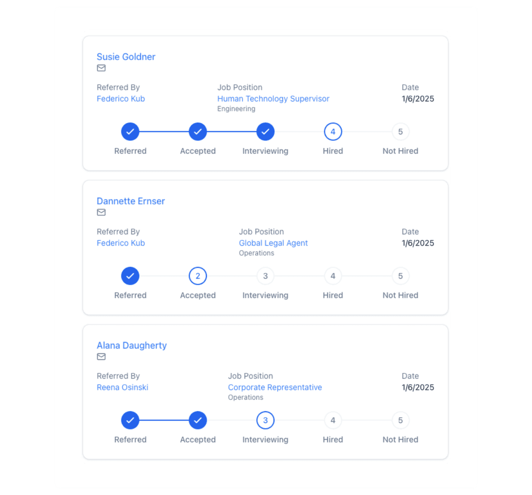 Track Referrals